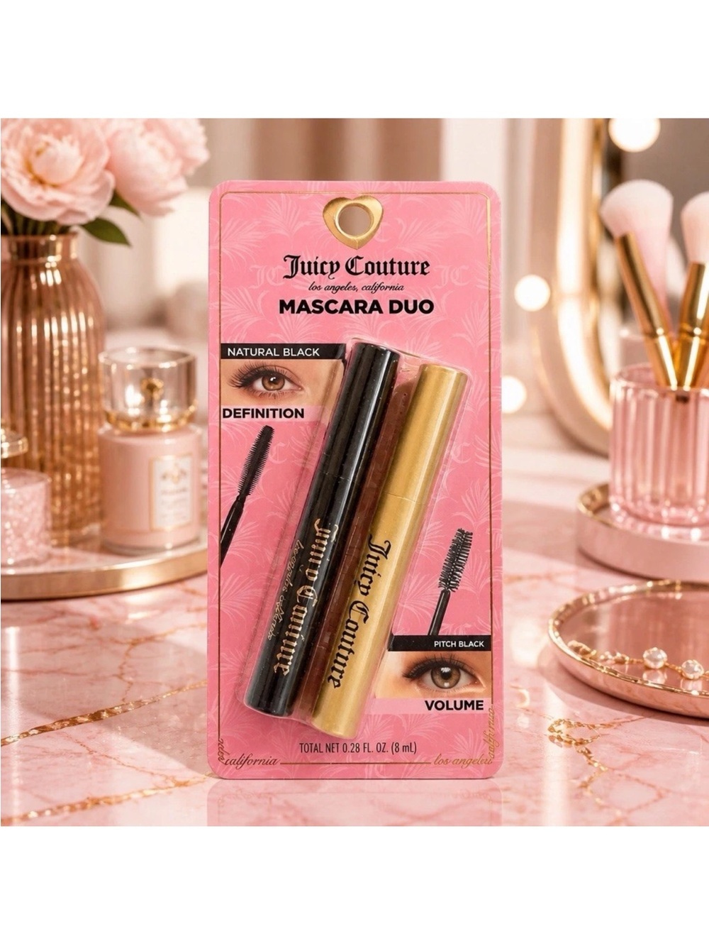 JUICY COUTURE Mascara Duo in Black and Gold Packaging